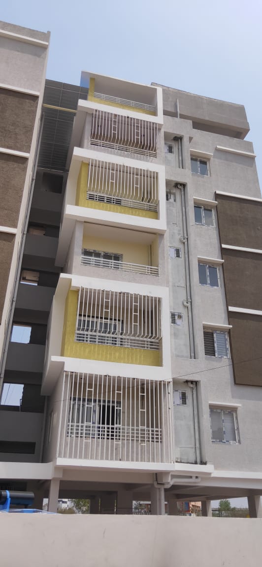 MS safety railings installed across a multi-storey apartment building